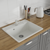 Мойка ML-GMS21 СТАНДАРТ прямоугольная, белый (331), 565*505*200мм