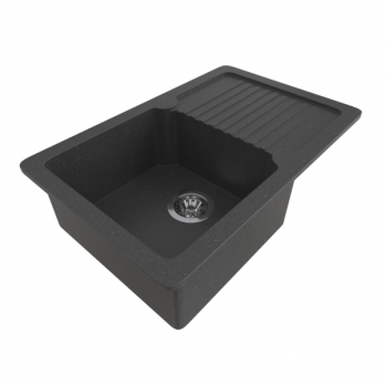 Мойка ML-GMS24 СТАНДАРТ с крылом, черный (308), 765*490*200мм