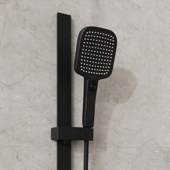 Лейка для душа IDDIS ESP3FBSi18 "Esper" квадрат, 3 режима ЧЕРНЫЙ матовый, коробка