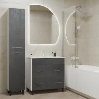 Тумба д/ванной "Сура-80"  под раковину МАРГО-80 (MIXLINE) (ПВХ)