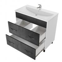 Тумба д/ванной "Сура-80"  под раковину МАРГО-80 (MIXLINE) (ПВХ)