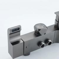 Душевая система 35к ПРОФСАН ПСМ-900-82GA лейка "Тропический душ круг" + гигиен. лейка ГРАФИТ