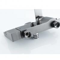 Душевая система 35к ПРОФСАН ПСМ-900-82GA лейка "Тропический душ круг" + гигиен. лейка ГРАФИТ