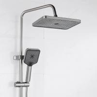 Душевая система 35к ПРОФСАН ПСМ-900-82GA лейка "Тропический душ круг" + гигиен. лейка ГРАФИТ