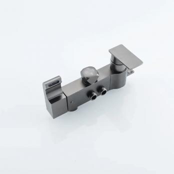 Душевая система 35к ПРОФСАН ПСМ-900-82GA лейка "Тропический душ круг" + гигиен. лейка ГРАФИТ