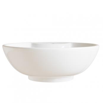 Раковина накладная на столешницу WAVE Koral 410*410*155 ш*г*в с отв под смеситель,белый,круг