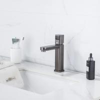 Смеситель для раковины 35к ПРОФСАН ПСМ-900-5GA литой, п/гайку ГРАФИТ