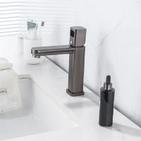 Смеситель для раковины 35к ПРОФСАН ПСМ-900-5GA литой, п/гайку ГРАФИТ