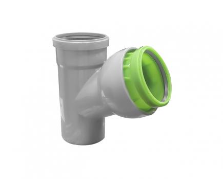 110 тройник на 110 угол регулируемый 45-88