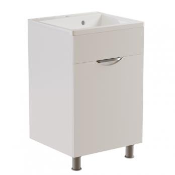 Тумба д/ванной "ЭТЬЕН-50" под раковину Roma 50 (Paola) /РИМ 50 (MIXLINE) (ПВХ)