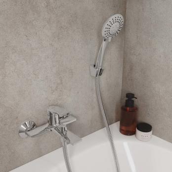 Смеситель для ванны 35к Milardo AZUSB00M02 "Azure" с душ. аксессуарами,  ХРОМ