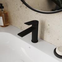 Смеситель для раковины 35к Milardo 	AZUBL00M01 "Azure" литой, п/шпильку, ЧЕРНЫЙ матовый