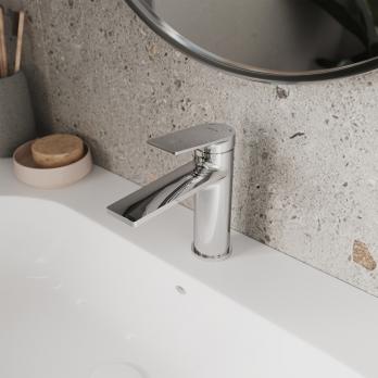 Смеситель для раковины 35к Milardo 	AZUSB00M01 "Azure" литой, п/шпильку, ХРОМ