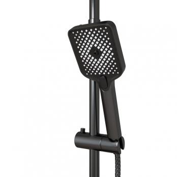 Душевая система 35к MIXLINE ML2430 излив лейка 3 позиции+лейка "Тропический душ" ГРАФИТ