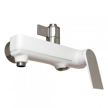 Душевая система 35к MIXLINE ML41-06"Swan White"излив лейка 3 поз.+лейка"Тропический душ"БЕЛЫЙ/ХРОМ