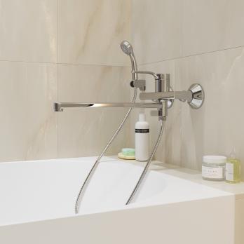 Смеситель для ванны и раковины 35k MIXLINE ML40-02 "Flat"