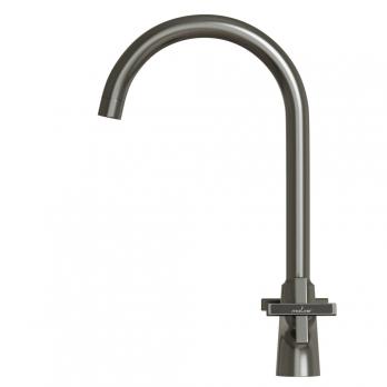 Смеситель для кухни 1/2 кер. MIXLINE ML38-032 "Graphite" высокий излив ГРАФИТ