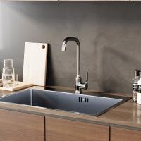 Смеситель для кухни 35k MIXLINE ML40-032 "Flat" высокий излив боковая ручка