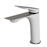 Смеситель для раковины 30k MIXLINE ML41-04 "Swan White" БЕЛЫЙ/ХРОМ