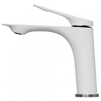 Смеситель для раковины 30k MIXLINE ML41-04 "Swan White" БЕЛЫЙ/ХРОМ