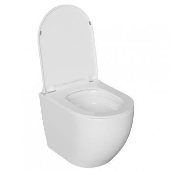 Унитаз подвесной безободковый WAVE TOR Tornado3.0, сид. полипр, м/л, быстр, БЕЛЫЙ глянец (XL)