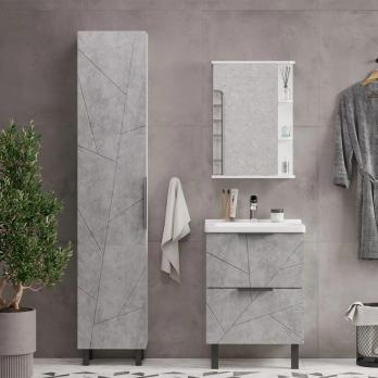 Пенал "Гранд-40" Бетон универсальный  (400*1950*316) (ПВХ)