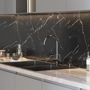 Дозатор для жидкого моющего средства MIXLINE ЧЕРНЫЙ ГРАФИТ объем 330 мл