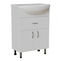 Тумба д/ванной "МИСТРАЛЬ-60" под раковину Уют-60 (Rosa) (ПВХ)