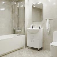 Тумба д/ванной "МИСТРАЛЬ-60" под раковину Уют-60 (Rosa) (ПВХ)