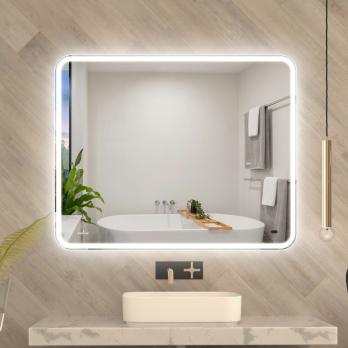 Зеркало MIXLINE "Турин" 1000*800 (ШВ) бесконтактный сенсор, светодиодная подсветка