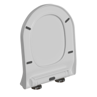Сиденье для унитаза  WAVE  APEKS полипропилен, микролифт, БЕЛЫЙ глянец