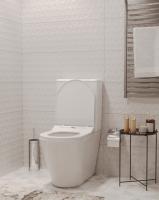 Унитаз-компакт безободковый WAVE ALEO Tornado1.0, гор,ниж,2-кн.арм,сид.полипр,м/л,быстр,БЕЛЫЙ глянец