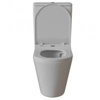 Унитаз-компакт безободковый WAVE ALEO Tornado1.0, гор,ниж,2-кн.арм,сид.полипр,м/л,быстр,БЕЛЫЙ глянец