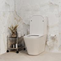 Унитаз-компакт безободковый WAVE APEKS Tornado1.0,гор,ниж,2-кн.арм,сид.полипр,м/л,быстр,БЕЛЫЙ глянец