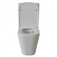 Унитаз-компакт безободковый WAVE APEKS Tornado1.0,гор,ниж,2-кн.арм,сид.полипр,м/л,быстр,БЕЛЫЙ глянец