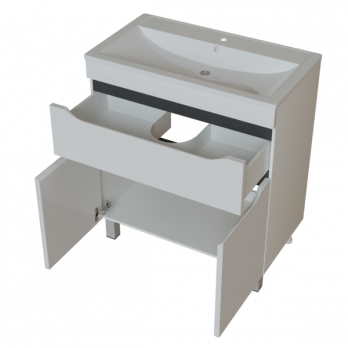 Тумба д/ванной "Лайн-70" 1 ящик под раковину Марго-70 (MIXLINE) (ПВХ)