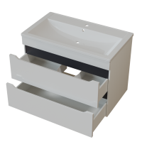 Тумба д/ванной "Лайн-70" подвесная  под раковину Марго-70 (MIXLINE) (ПВХ)