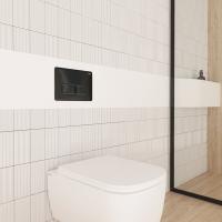 Клавиша смыва IDDIS Profix Air PRA10B0i77  пневматическая, ЧЕРНЫЙ матовый