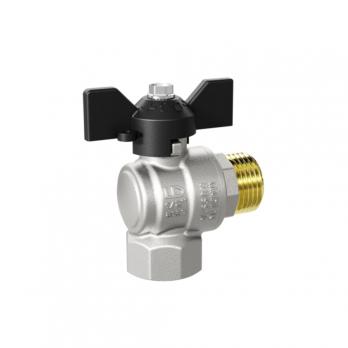 Кран угловой шаровой 1'' - 1" вн/нар бабочка LD PRIDE