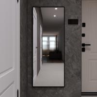 Зеркало MIXLINE "Графика" 600*1500 (ШВ) напольное, алюминиевый профиль ЧЕРНЫЙ