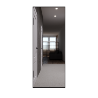 Зеркало MIXLINE "Графика" 600*1500 (ШВ) напольное, алюминиевый профиль ЧЕРНЫЙ