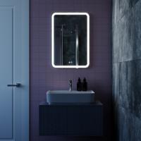 Зеркало MIXLINE "Мальта-VOICE"  550*800 (ШВ) сенсорный выключатель, управление голосом., подогрев