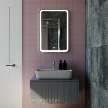 Зеркало MIXLINE "Мальта-VOICE"  550*800 (ШВ) сенсорный выключатель, управление голосом., подогрев