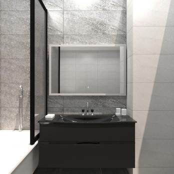 Зеркало MIXLINE "Норма" 1200*800 (ШВ) сенсорный выключатель, светодиодная подсветка