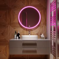 Зеркало MIXLINE "Перла Нео" RGB D770 сенсорный выключатель, МУЛЬТИ-ЦВЕТ