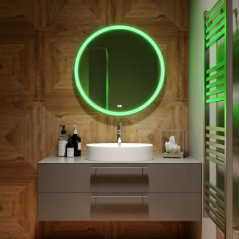 Зеркало MIXLINE "Перла Нео" RGB D770 сенсорный выключатель, МУЛЬТИ-ЦВЕТ