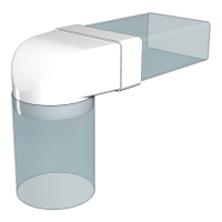 Соединитель 60х204/D150 угол 90 плоский/круглый 620СК15КП ERA