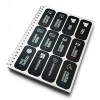 Комплект наклеек BLACK EDITION для маркировки сантехники "Отопление и водоснабжение" VRT