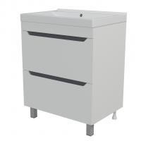 Тумба д/ванной "Лайн-70" 2 ящика под раковину Марго-70 (MIXLINE) (ПВХ)