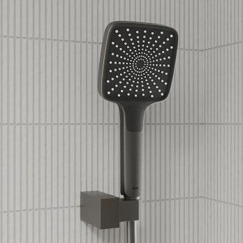 Душевая система 35к IDDIS PARGM03i68 "Parker" лейка "Тропический душ" встраиваемая ГРАФИТ матовый